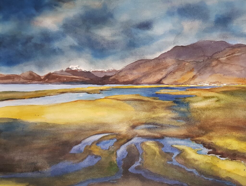 Highlands Scotland 
Watercolor on cotton 300grs 